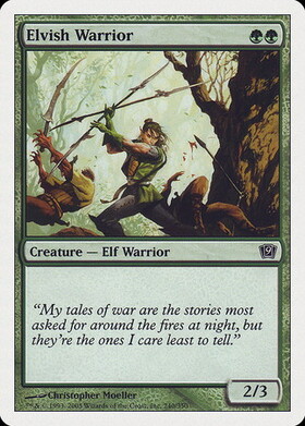 (9ED)Elvish Warrior/エルフの戦士