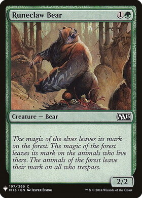 (M15)Runeclaw Bear(LIST仕様)/ルーン爪の熊