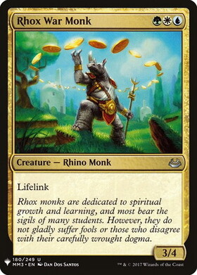 (MM3)Rhox War Monk(LIST仕様)/ロウクスの戦修道士