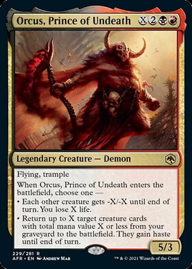 (AFR)Orcus Prince of Undeath(F)/不死のプリンス、オルクス