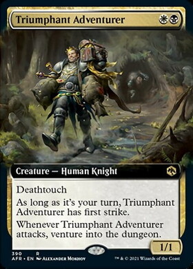 (AFR)Triumphant Adventurer(拡張枠)(F)/勝利した冒険者