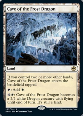 (AFR)Cave of the Frost Dragon(プロモP)/フロスト・ドラゴンの洞窟