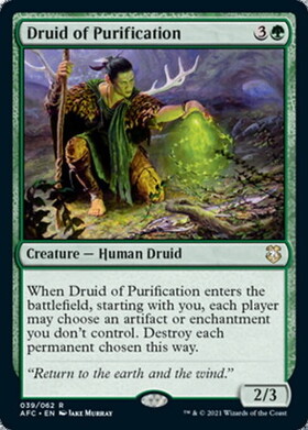 (AFC)Druid of Purification/浄化のドルイド