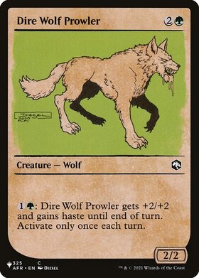 (AFR)Dire Wolf Prowler(LIST仕様)/うろつくダイア・ウルフ