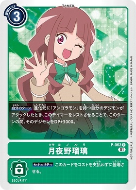 月夜野瑠璃(RB1-034)(全身) | R/パラレル | ドラゴンスター | デジモン