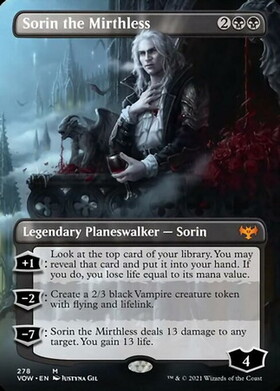 VOW)Sorin the Mirthless(F)/不笑のソリン | (FOIL)神話レア