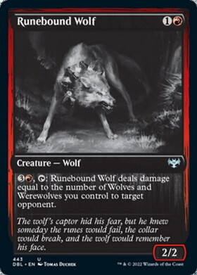 (DBL)Runebound Wolf(F)/ルーン縛りの狼