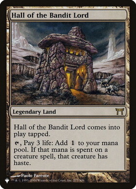 (LIST)Hall of the Bandit Lord(CHK)/山賊の頭の間