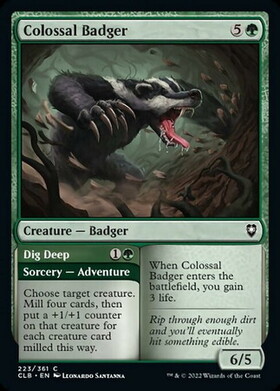 (CLB)Colossal Badger(F)/巨大アナグマ