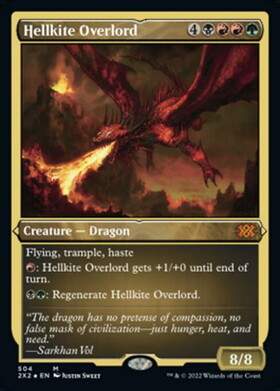(2X2)Hellkite Overlord(504)(ショーケース)(エッチング)(F)/ヘルカイトの首領