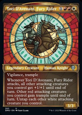 (DMU)Tori D'Avenant Fury Rider(363)(テクスチャー)(ショーケース)(F)/憤怒の乗り手、アヴナントのトーリ