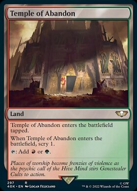 (40K)Temple of Abandon(297)(サージ)(F)/奔放の神殿