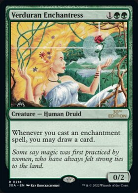 (30A)Verduran Enchantress(0218)/新緑の女魔術師