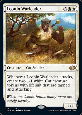 (J22)Leonin Warleader/レオニンの戦導者
