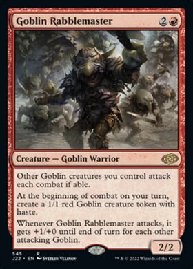 (J22)Goblin Rabblemaster/ゴブリンの熟練扇動者