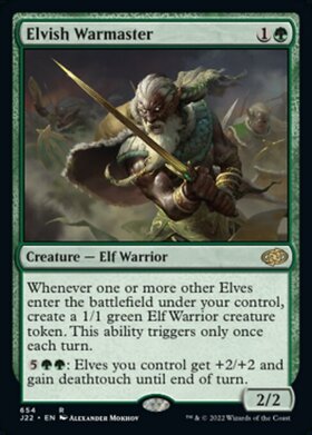 (J22)Elvish Warmaster/エルフの戦練者