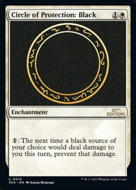 (30A)Circle of Protection: Black(0010)/黒の防御円