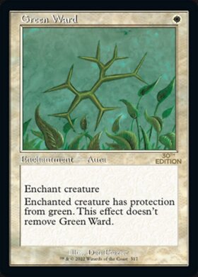 (30A)Green Ward(317)(旧枠)/緑の護法印