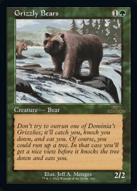 (30A)Grizzly Bears(492)(旧枠)/灰色熊