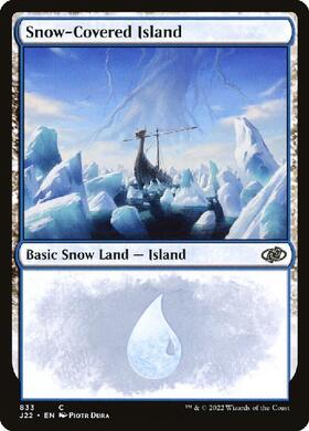SLD)Snow-Covered Island(1474)(フルアート)(F)/冠雪の島 | (FOIL)神話