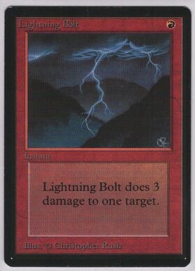 (LEB)Lightning Bolt(黒枠)/稲妻