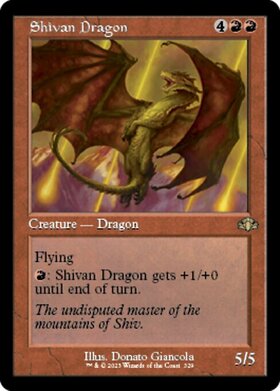 (DMR)Shivan Dragon(329)(旧枠)(F)/シヴ山のドラゴン