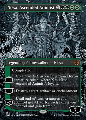 (ONE)Nissa Ascended Animist(339)(ボーダーレス)(漫画)/向上した精霊信者、ニッサ