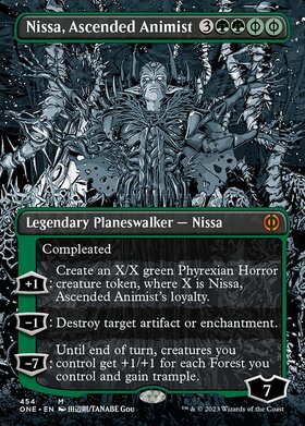 (ONE)Nissa Ascended Animist(454)(Step&compleat)(ボーダーレス)(漫画)(F)/向上した精霊信者、ニッサ