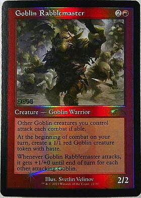 (流星)Goblin Rabblemaster(旧枠)(2014ロゴ)(F)/ゴブリンの熟練扇動者