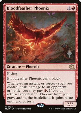(MOM)Bloodfeather Phoenix(プロモP)(F)/血羽根のフェニックス