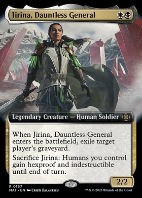 (MAT)Jirina Dauntless General(拡張枠)(0167)/不屈の将軍、ジリーナ