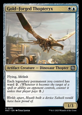 (MAT)Gold-Forged Thopteryx/黄金造りの飛竜機械