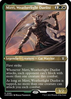 (CMM)Mirri Weatherlight Duelist(0585)(ショーケース)(エッチング)(F)/ウェザーライトの決闘者、ミリー