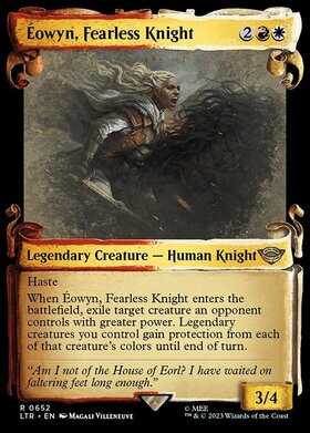 (LTR)Eowyn Fearless Knight(0652)(ショーケース)(巻物)/恐れを知らぬ騎士、エオウィン
