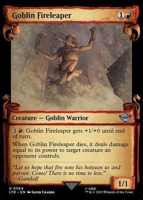 (LTR)Goblin Fireleaper(0584)(ショーケース)(巻物)/火を飛び越えるゴブリン
