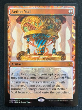 PRO)Aether Vial(PRM)(Qualifier)(F)/霊気の薬瓶 | (FOIL)神話レア 