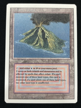 FBB)Volcanic Island(黒枠)(Inked)(HP-)(IT)/(未訳) | 未登録 