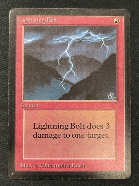 (LEB)Lightning Bolt(黒枠)(MP)(EN)/稲妻