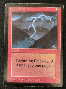 (LEB)Lightning Bolt(黒枠)(HP)(EN)/稲妻