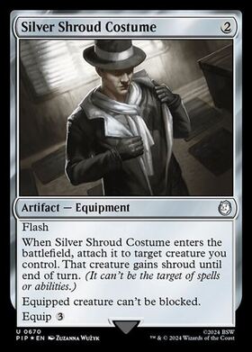 (PIP)Silver Shroud Costume(0670)(サージ)(F)/シルバー・シュラウドの衣装