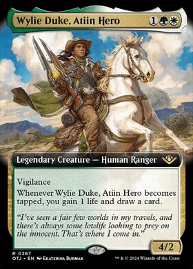 (OTJ)Wylie Duke Atiin Hero(0367)(拡張枠)/アティインの英雄、ワイリー・デューク