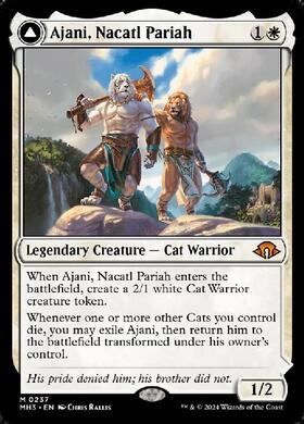 (MH3)Ajani Nacatl Pariah(両面)(0237)/ナカティルの最下層民、アジャニ