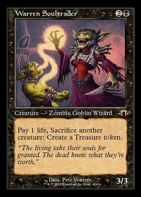 MH3)Warren Soultrader(旧枠)(0414)(F)/巣穴の魂商人 | (FOIL)神話レア