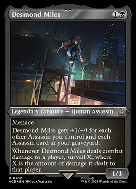 (ACR)Desmond Miles(0202)(ショーケース)(エッチング)(F)/デズモンド・マイルズ