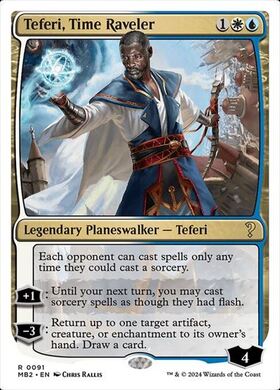 (MB2)Teferi Time Raveler(0091)(白枠)/時を解す者、テフェリー