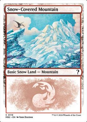 (MB2)Snow-Covered Mountain(0119)(白枠)/冠雪の山