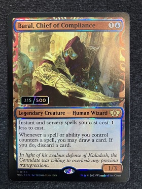 MUL)Baral Chief of Compliance(0138)(シリアル入)(ショーケース)(F)(NM)(EN)/遵法長、バラル | 未登録  | ドラゴンスター | マジック：ザ・ギャザリング