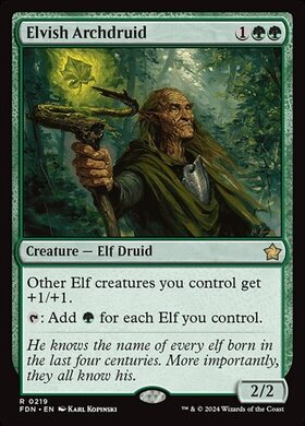 (FDN)Elvish Archdruid(0219)/エルフの大ドルイド