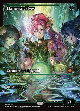 (FDN)Llanowar Elves(0429)(ショーケース)(ジャパン)(F)/ラノワールのエルフ