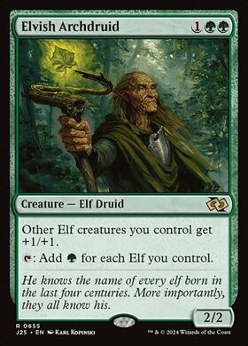 (J25)Elvish Archdruid(0655)/エルフの大ドルイド